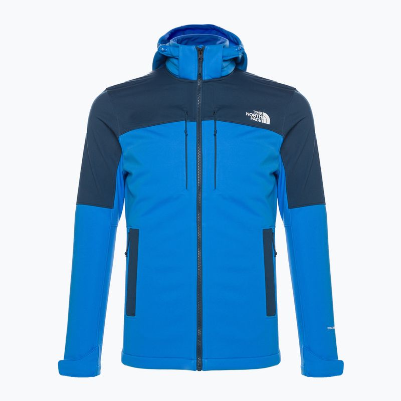 Jachetă softshell pentru bărbați The North Face Diablo Softshell cu glugă detașabilă albastru optic/albastru închis 5