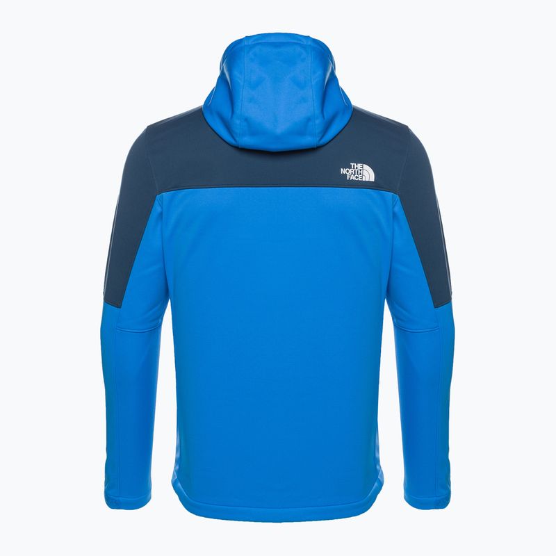 Jachetă softshell pentru bărbați The North Face Diablo Softshell cu glugă detașabilă albastru optic/albastru închis 7