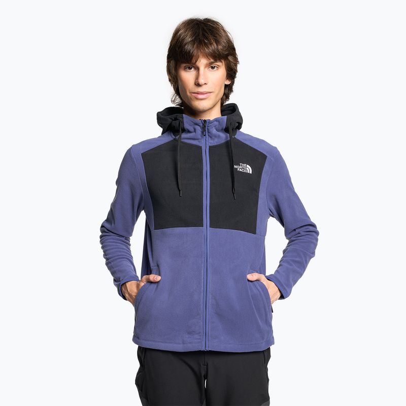 Bărbați The North Face Homesafe Homesafe Full Zip Fleece Hoodie cave albastru/negru