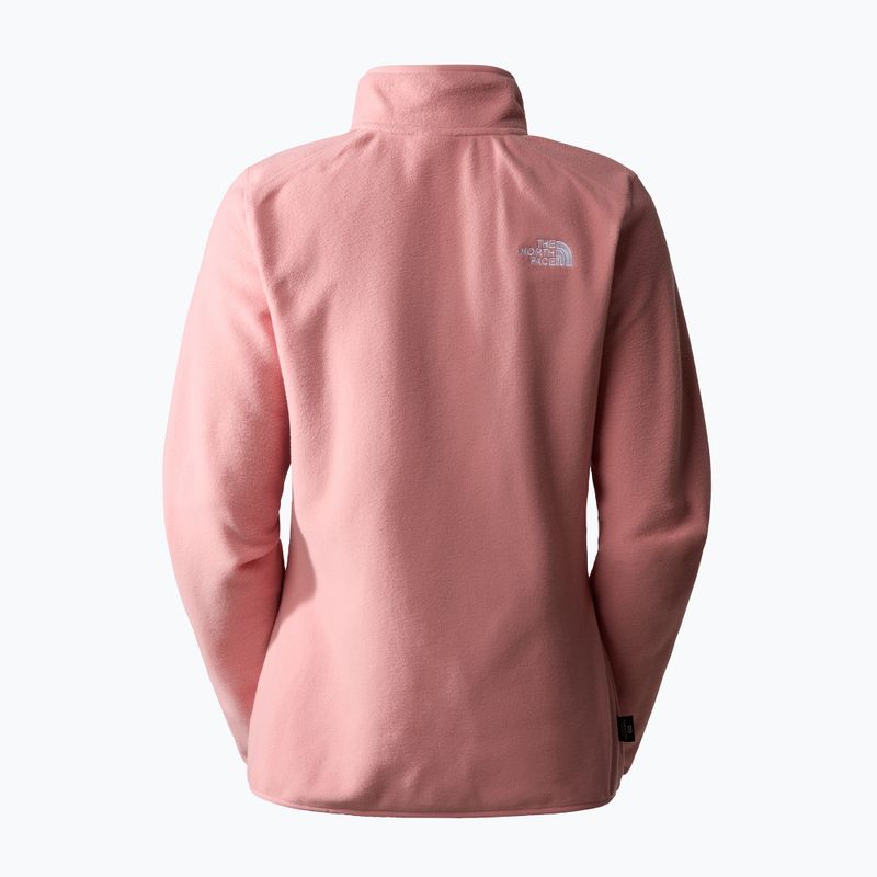 Pulover fleece pentru femei The North Face 100 Glacier Glacier 1/4 Zip shady rose 5