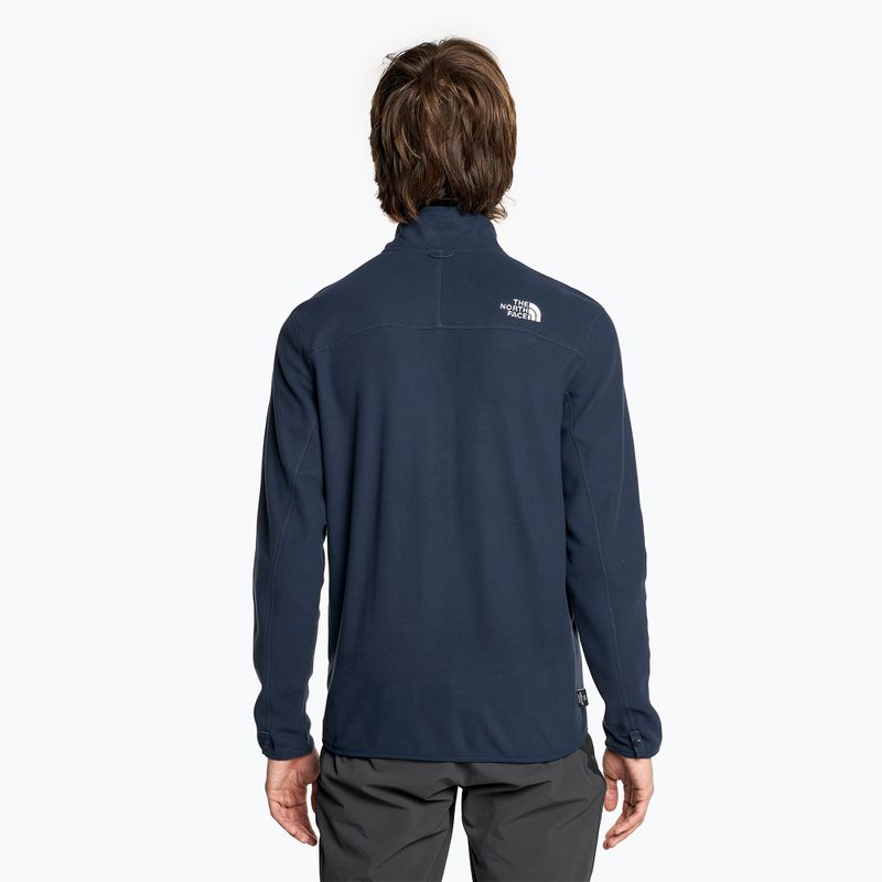 Hanorac fleece pentru bărbați The North Face 100 Glacier Full Zip summit navy 2