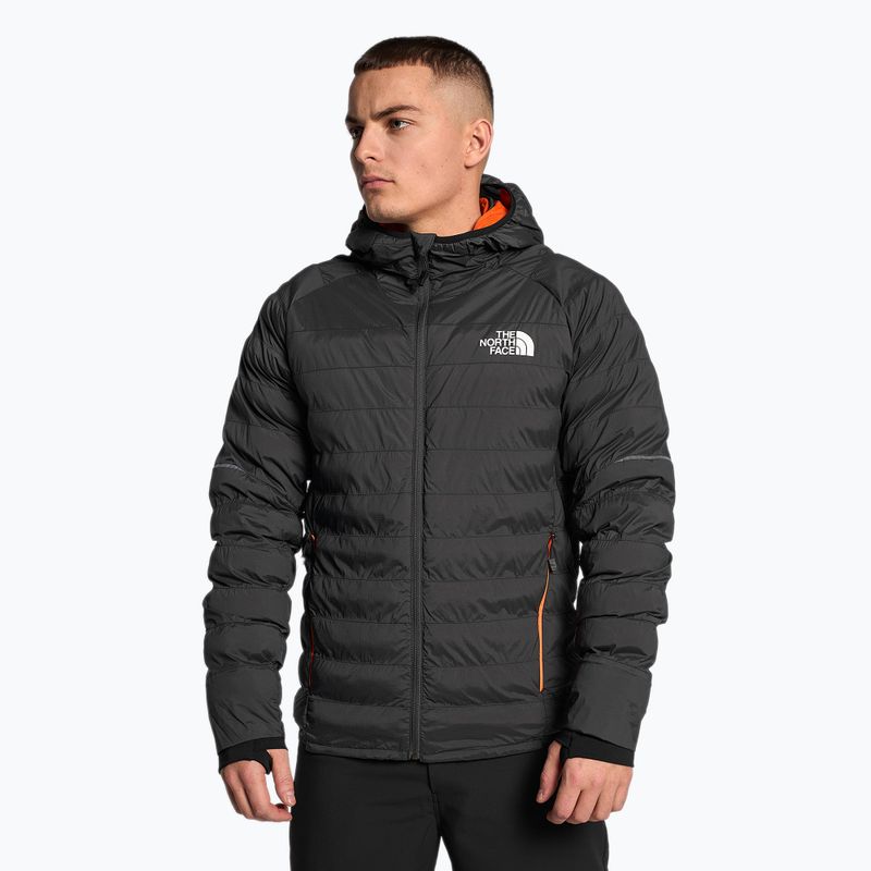 Jachetă de schi pentru bărbați The North Face Dawn Turn 50/50 Synthetic asfalt gri/roșu portocaliu