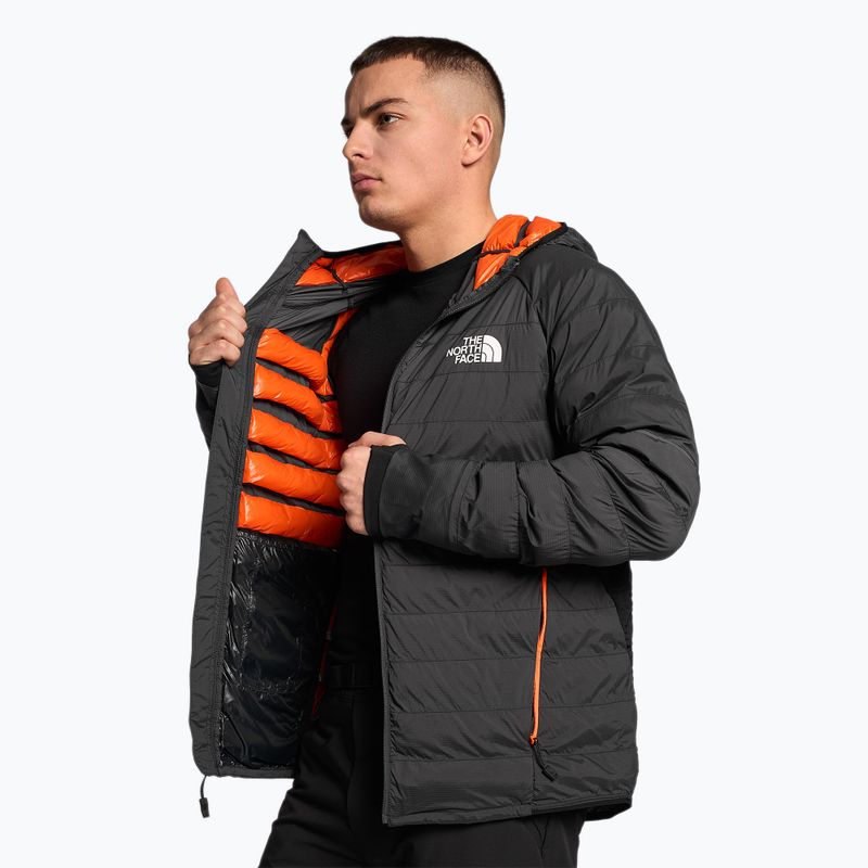 Jachetă de schi pentru bărbați The North Face Dawn Turn 50/50 Synthetic asfalt gri/roșu portocaliu 3