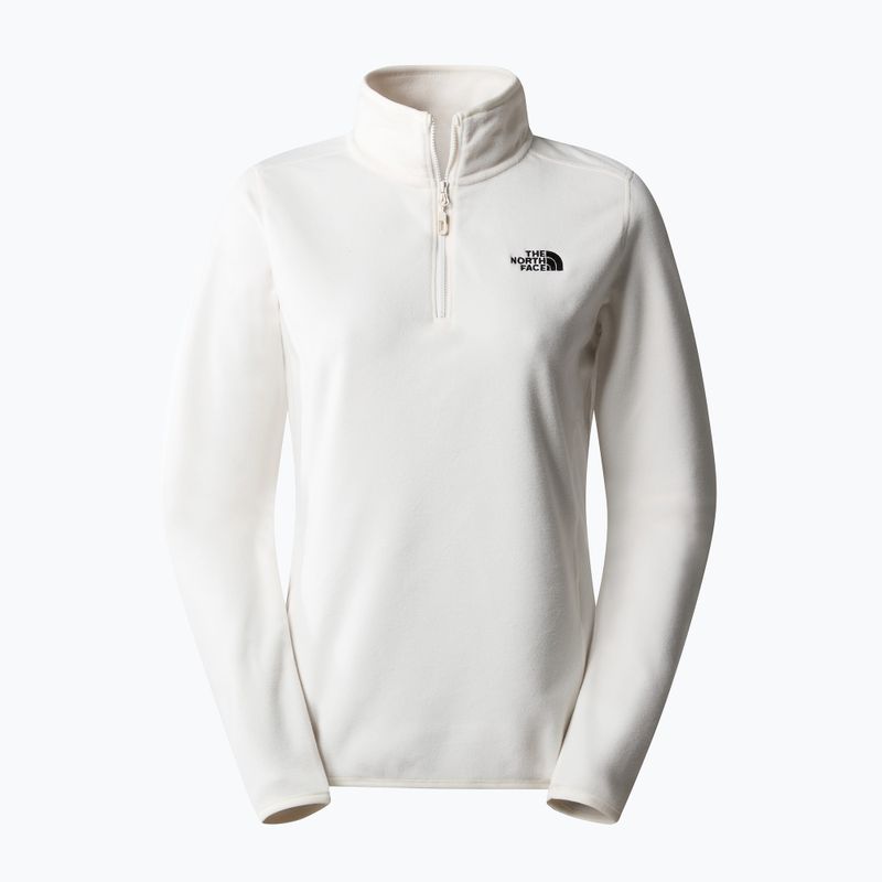 Pulover fleece pentru femei The North Face 100 Glacier Glacier 1/4 Zip gardenia alb 4