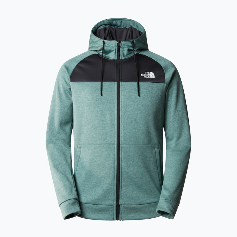 Hanorac de trekking pentru bărbați The North Face Reaxion Fleece F/Z Hoodie dark sage heather/asphalt grey 4