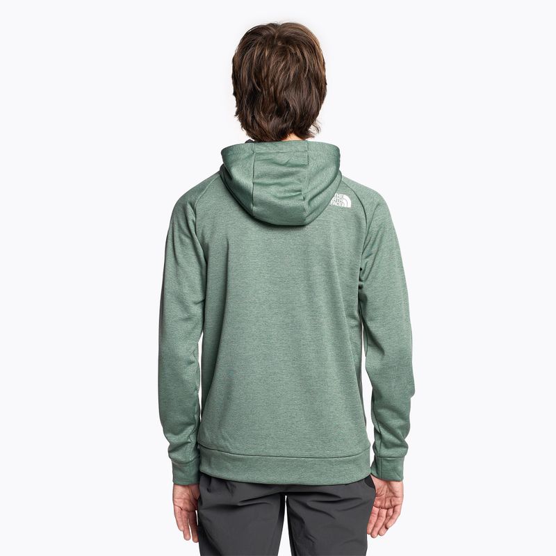 Hanorac de trekking pentru bărbați The North Face Reaxion Fleece F/Z Hoodie dark sage heather/asphalt grey 2