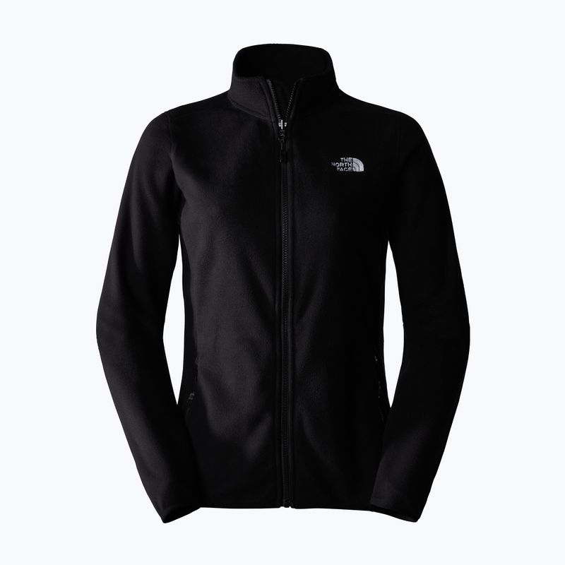 Pulover fleece pentru femei The North Face 100 Glacier Fz negru 5