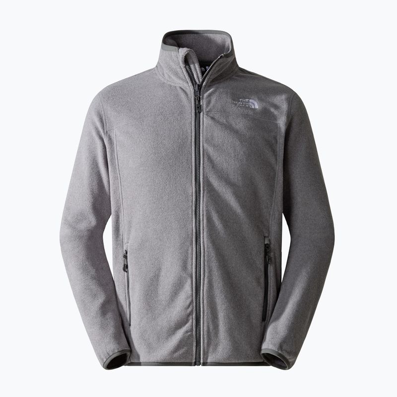 Bărbați The North Face 100 Glacier Full Zip fleece sweatshirt medie gri heather 4