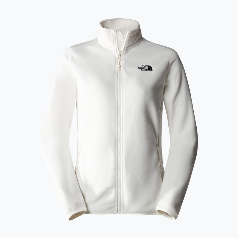 Pulover fleece pentru femei The North Face 100 Glacier Fz gardenia alb 5