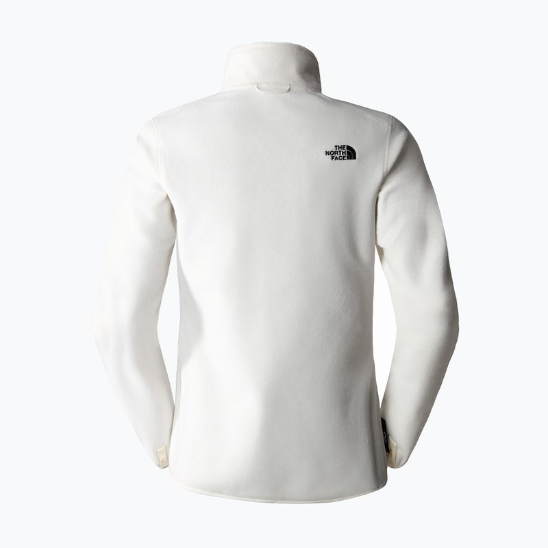 Pulover fleece pentru femei The North Face 100 Glacier Fz gardenia alb 6