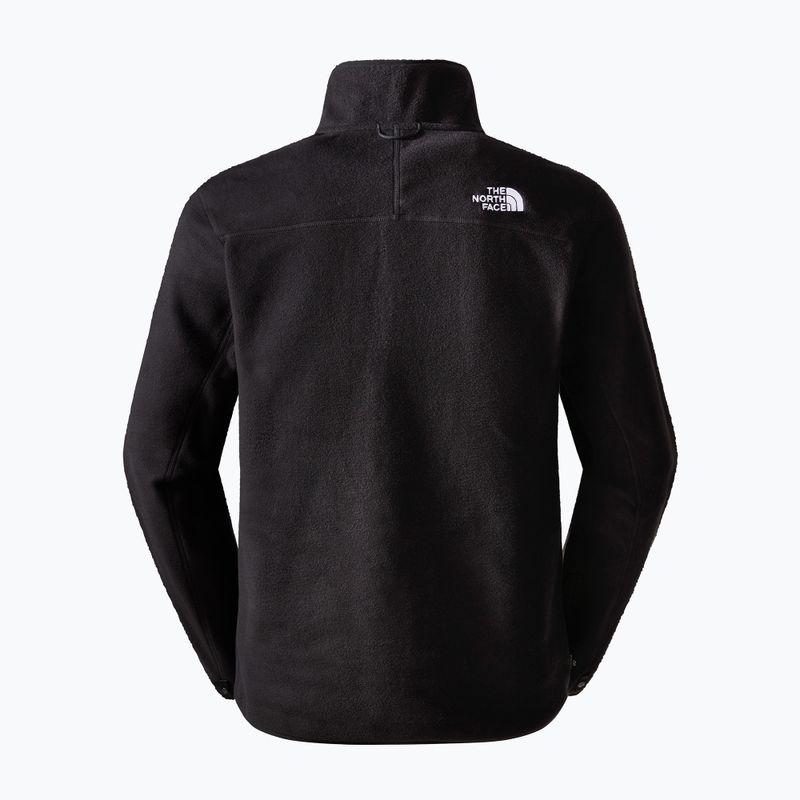 Hanorac fleece pentru bărbați The North Face 100 Glacier Full Zip negru 6