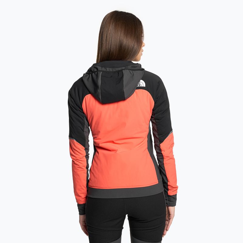 Geacă de puf pentru femei The North Face Dawn Turn Hybrid Ventrix Hoodie radiant orange/black/asphalt grey 2