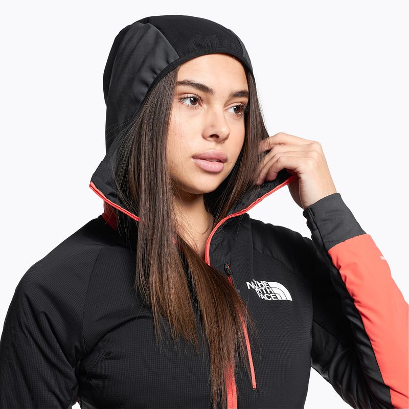 Geacă de puf pentru femei The North Face Dawn Turn Hybrid Ventrix Hoodie radiant orange/black/asphalt grey 4