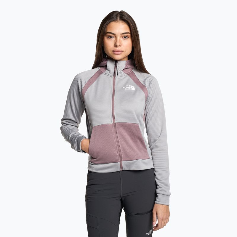 Tricou de trekking pentru femei The North Face Ma Full Zip Fleece de trekking The North Face Ma Full Zip Fleece meld grey/fawn grey