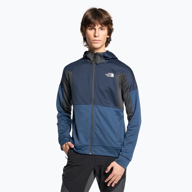 Hanorac de trekking pentru bărbați The North Face Ma Full Zip Fleece shady blue/summit navy/asphalt grey