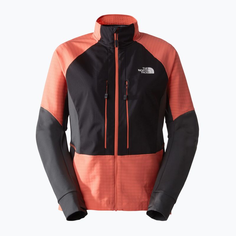 Jachetă softshell pentru femei The North Face Dawn Turn Softshell negru/portocaliu intens/asfalt gri 5