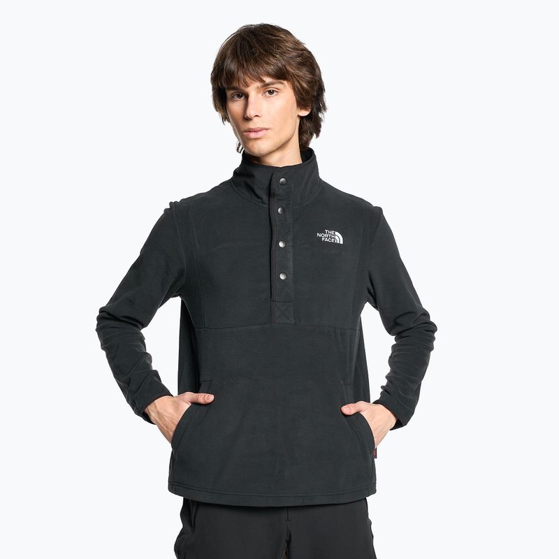 Bărbați fleece sweatshirt The North Face Homesafe Homesafe Snap Neck Fleece Pullover negru