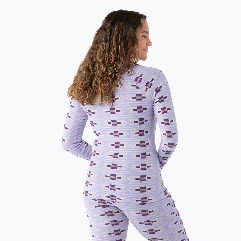 Bluză termică pentru femei Smartwool Merino 250 Baselayer Crew Boxed violet flirt with me 2