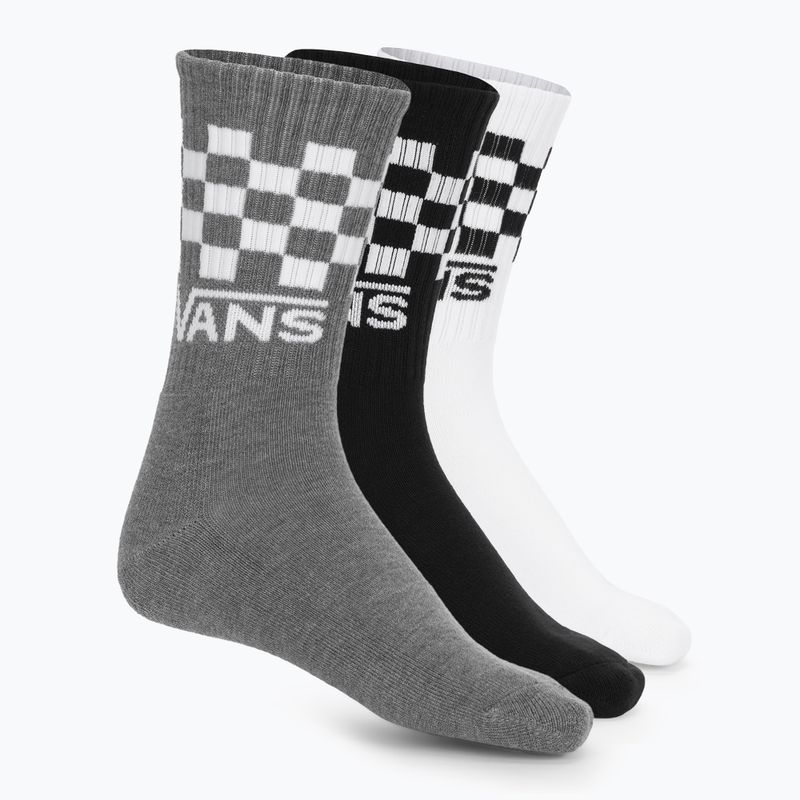 Șosete pentru bărbați Vans Classic Check Crew 3 pary black/white