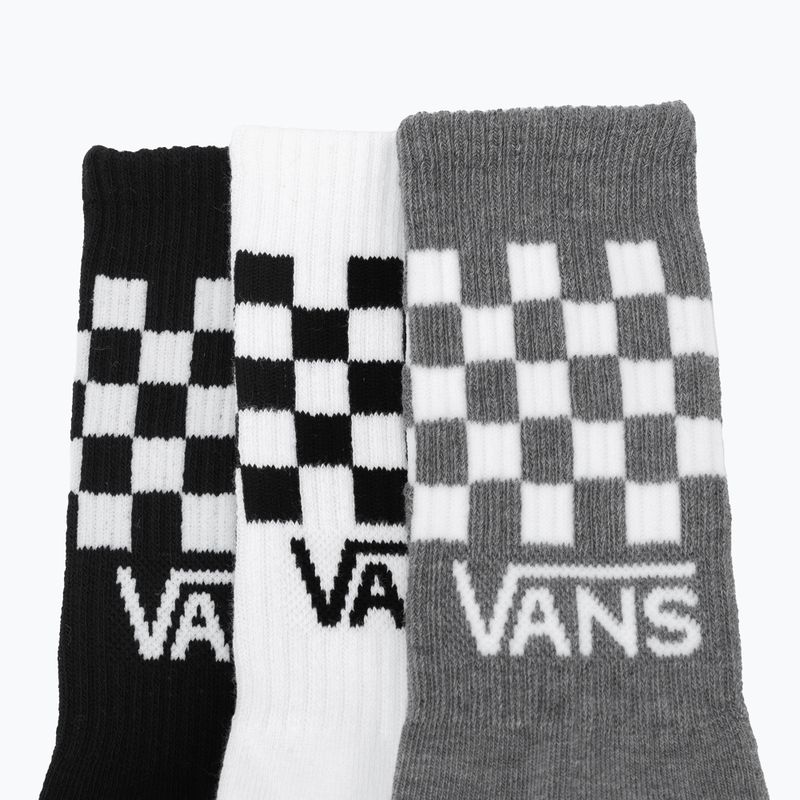 Șosete pentru bărbați Vans Classic Check Crew 3 pary black/white 6