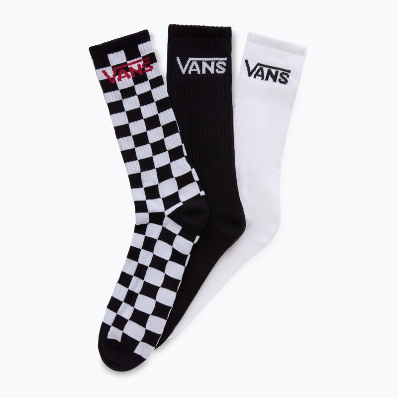 Șosete pentru bărbați Vans Classic Crew 3 pary black/white