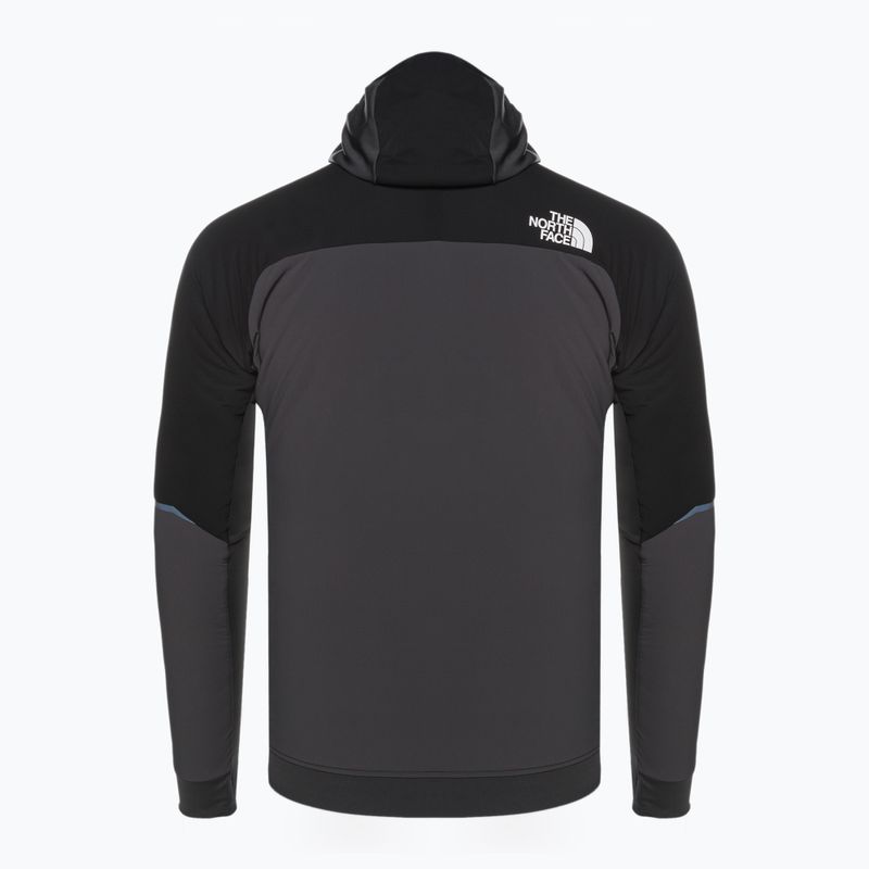 Jachetă de schi pentru bărbați The North Face Dawn Turn Hybrid Ventrix Hoodie asfalt gri/negru/portocaliu șocant 7