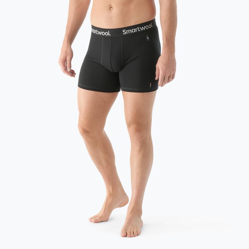 Boxeri termoactivi pentru bărbați Smartwool Everyday Merino Boxer Brief Boxed black 2