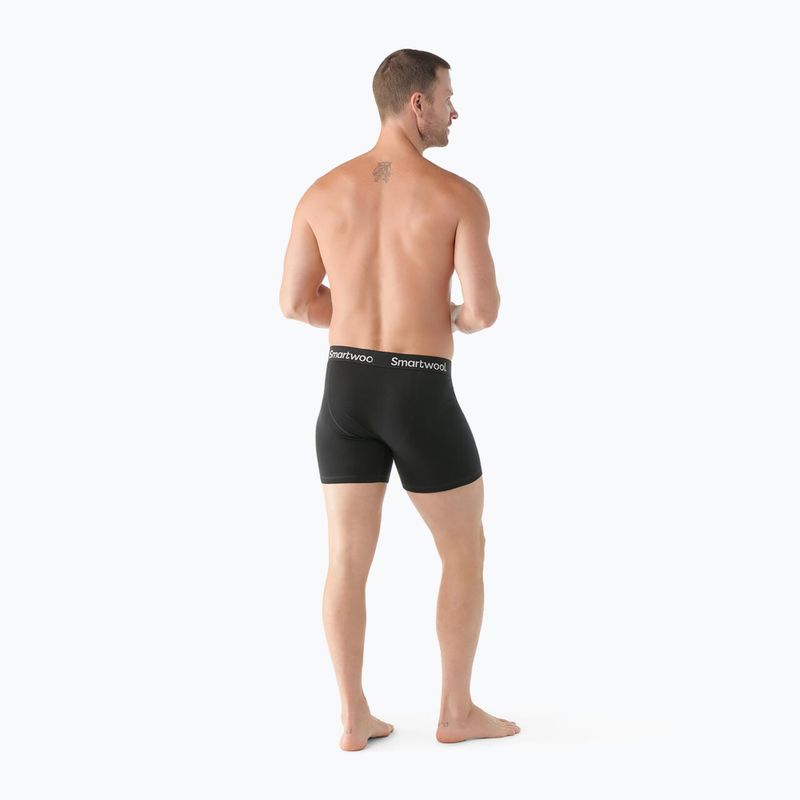 Boxeri termoactivi pentru bărbați Smartwool Everyday Merino Boxer Brief Boxed black 3