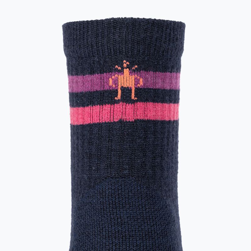 Șosete de trekking pentru femei Smartwool Hike Light Cushion Tube Stripe Crew deep navy/power pink