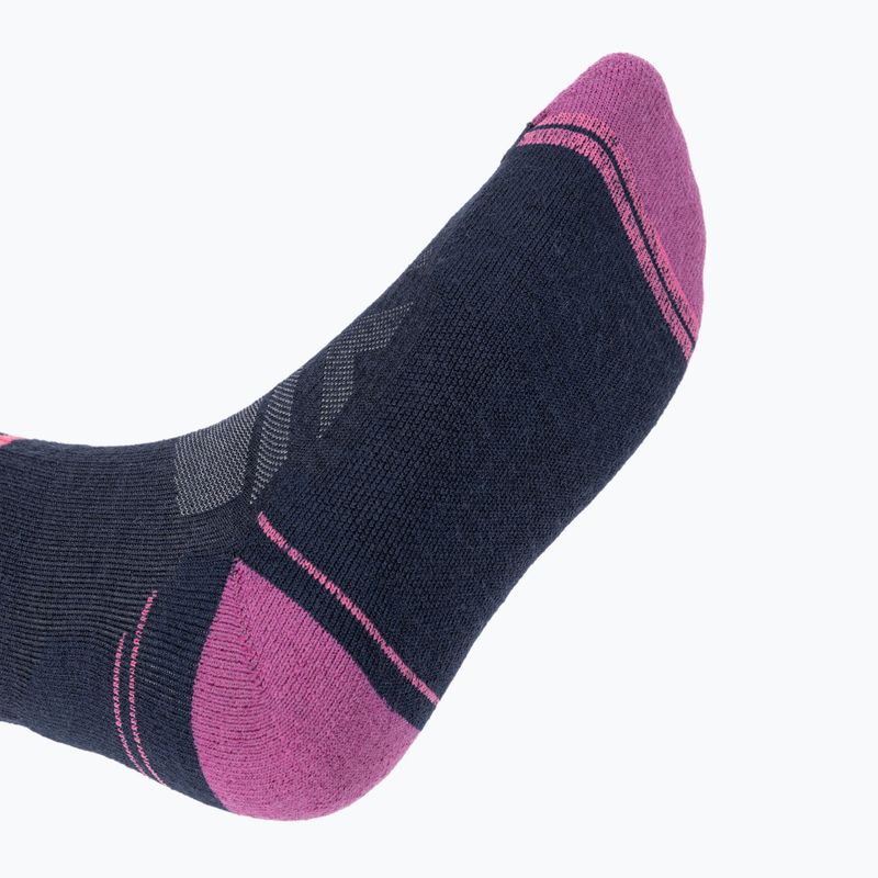 Șosete de trekking pentru femei Smartwool Hike Light Cushion Tube Stripe Crew deep navy/power pink