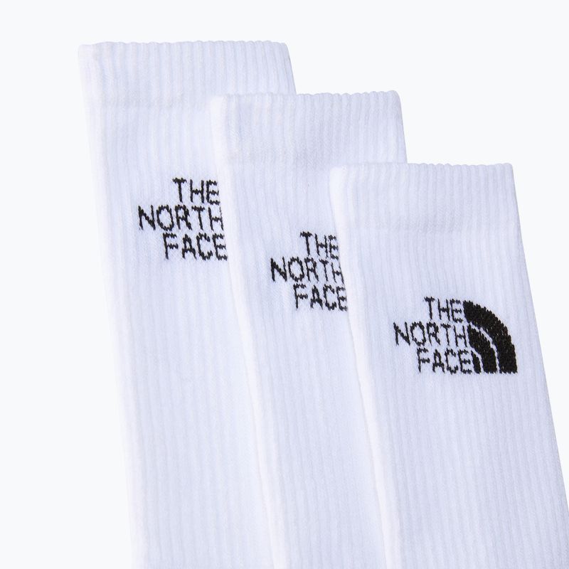 Șosete de trekking The North Face Multi Sport Cush Crew Sock 3pary white 2