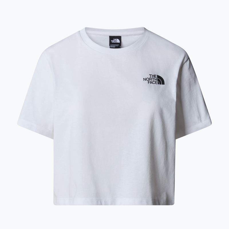 Tricou pentru femei The North Face Simple Dome Cropped Slim Tee tnf white 4