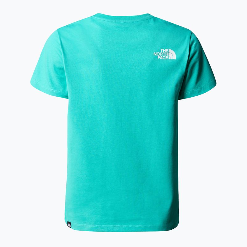 Tricou pentru copii The North Face Easy geyser aqua 2