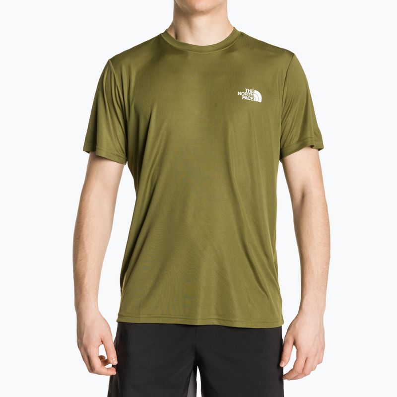 Tricou de antrenament pentru bărbați The North Face Reaxion Red Box forest olive