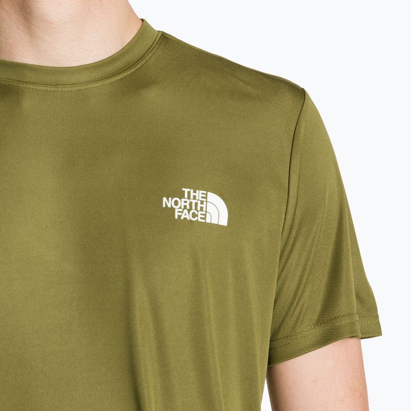 Tricou de antrenament pentru bărbați The North Face Reaxion Red Box forest olive 3