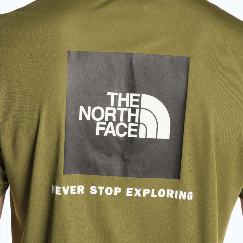 Tricou de antrenament pentru bărbați The North Face Reaxion Red Box forest olive 4