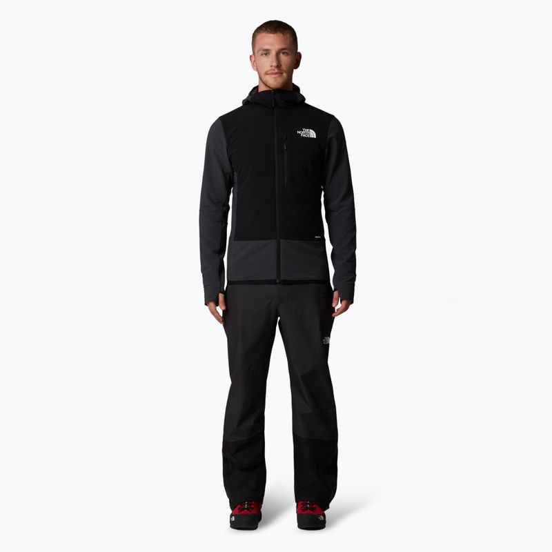 Jachetă hibridă pentru bărbați The North Face Elixir Hybrid Ventrix Midlayer gri asfalt / negru 2