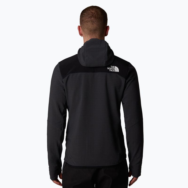 Jachetă hibridă pentru bărbați The North Face Elixir Hybrid Ventrix Midlayer gri asfalt / negru 3