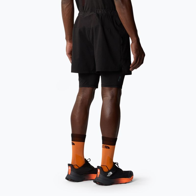 Pantaloni scurți de alergare pentru bărbați The North Face Sunriser 2In1 Short 4In negru 3