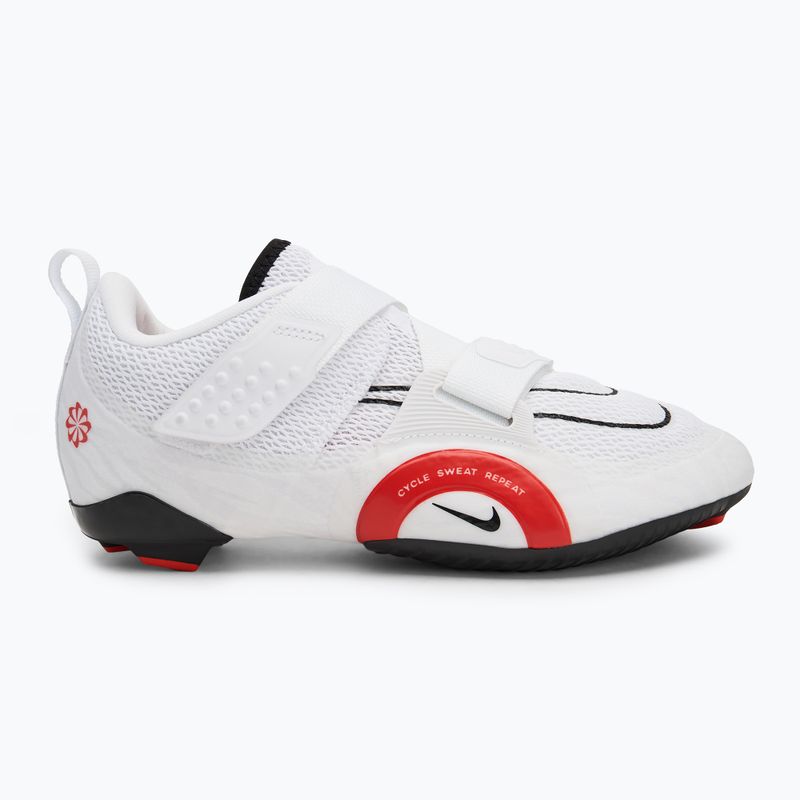 Pantofi de spinning Nike Superrep Cycle 2 alb/roșu picant 2
