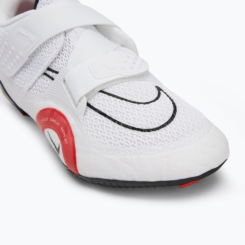 Pantofi de spinning Nike Superrep Cycle 2 alb/roșu picant 7