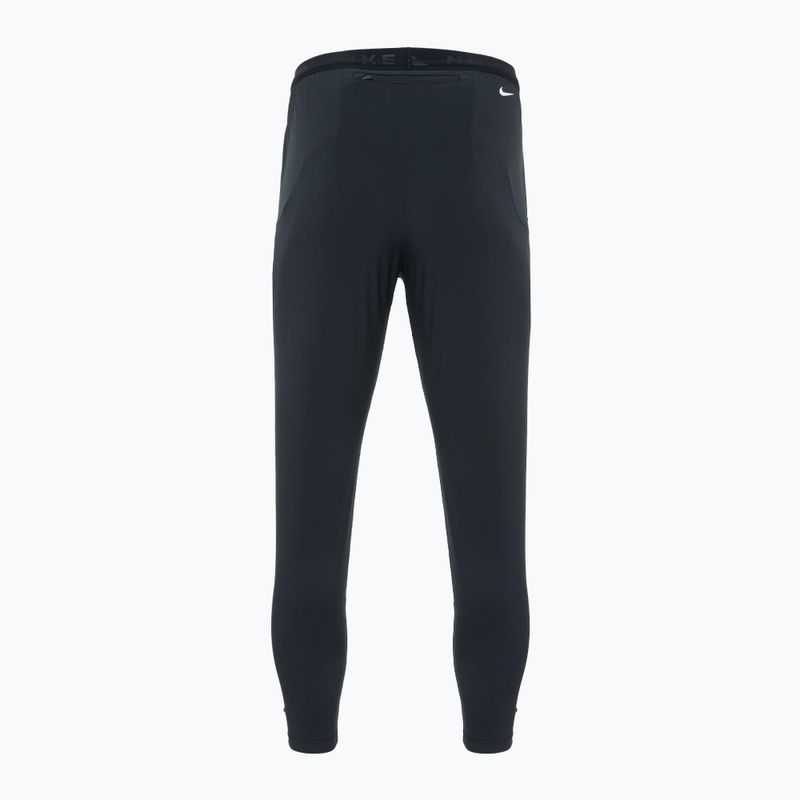 Pantaloni de alergare pentru bărbați Nike Dri-Fit Trail Dawn Range black/black/white 2