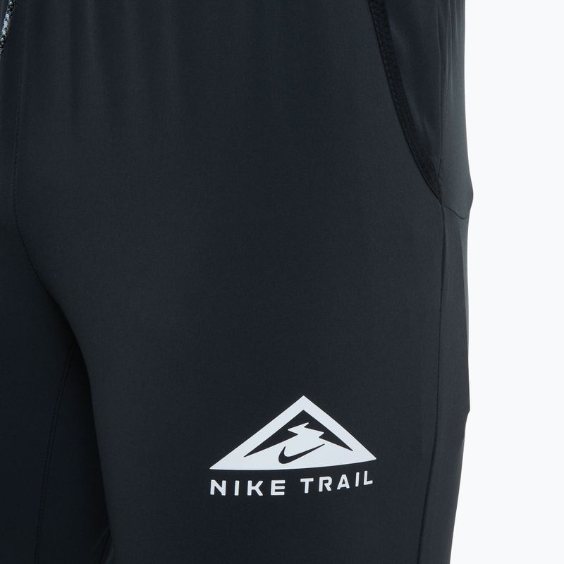 Pantaloni de alergare pentru bărbați Nike Dri-Fit Trail Dawn Range black/black/white 3