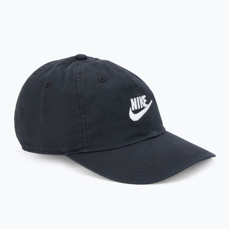 Șapcă pentru copii Nike Club Unstructured Futura Wash white/black