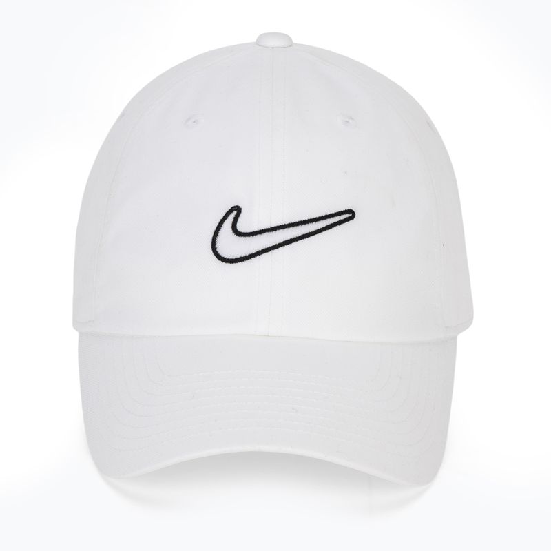 Șapcă Nike Club Unstructured Swoosh white/white 2
