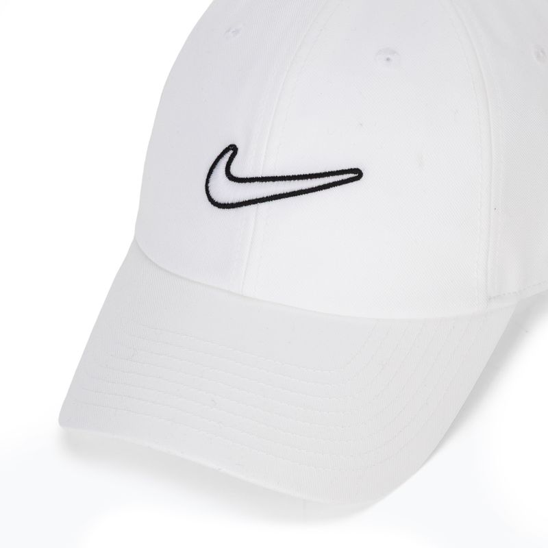 Șapcă Nike Club Unstructured Swoosh white/white 3