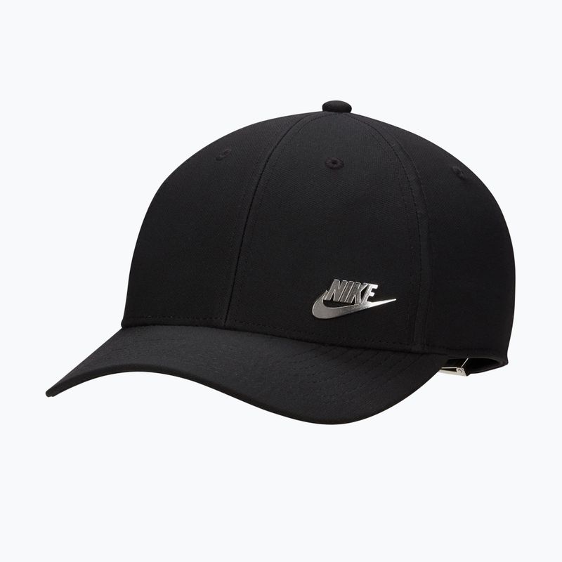 Șapcă cu vizieră Nike Dri-Fit Club black/metallic silver