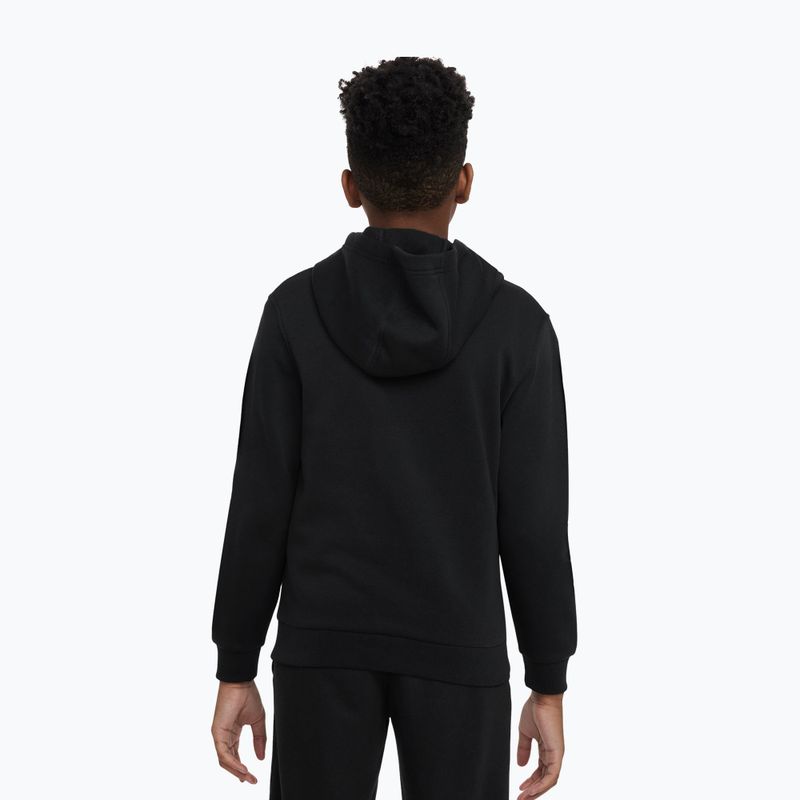 Hanorac pentru copii Nike Club Fleece negru/alb 6