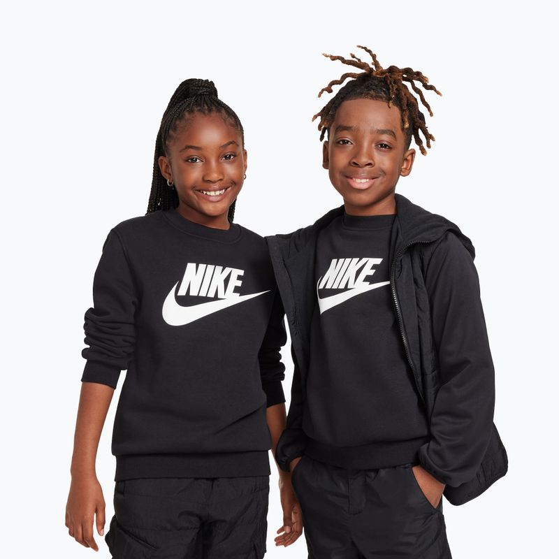 Bluză pentru copii Nike Sportswear Club Fleece Comet Black/White 4