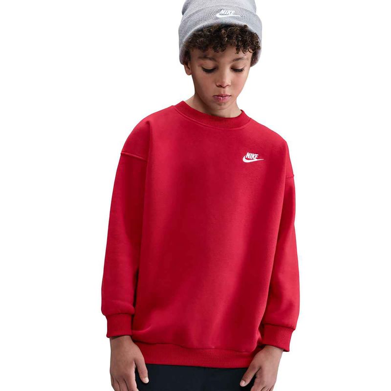 Hanorac pentru copii Nike Sportswear Club Fleece university red/white 7